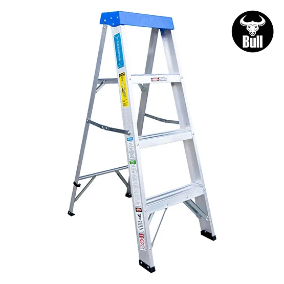 ESCALERA ALUMINIO TIJERA SIMPLE ACCESO 4 PASOS 90KG 1.22m ATS90-4III AMERICAN BULL