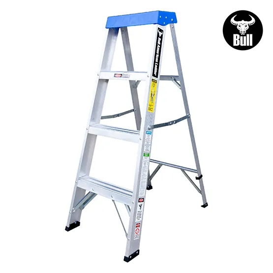 ESCALERA ALUMINIO TIJERA SIMPLE ACCESO 4 PASOS 90KG 1.22m ATS90-4III AMERICAN BULL