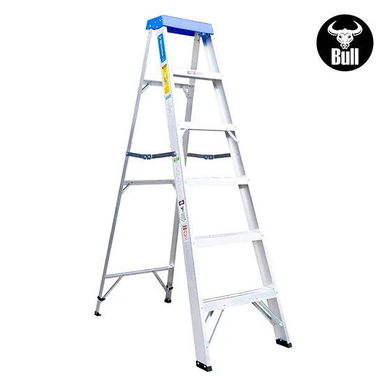 ESCALERA ALUMINIO TIJERA SIMPLE ACCESO 6 PASOS 90KG 1.83m ATS90-6III AMERICAN BULL