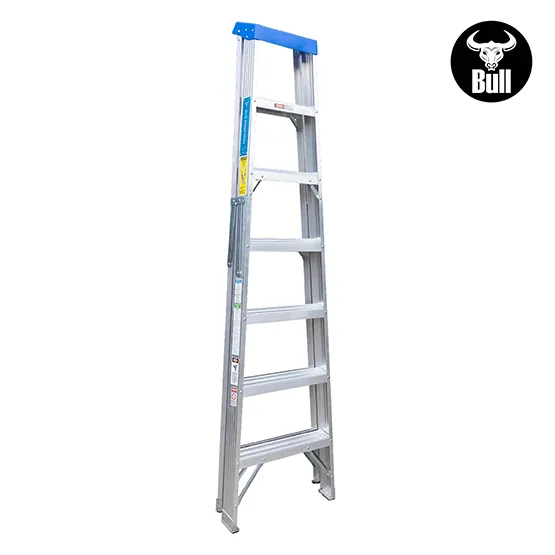 ESCALERA ALUMINIO TIJERA SIMPLE ACCESO 7 PASOS 113KG 2.13m ATS113-7I AMERICAN BULL