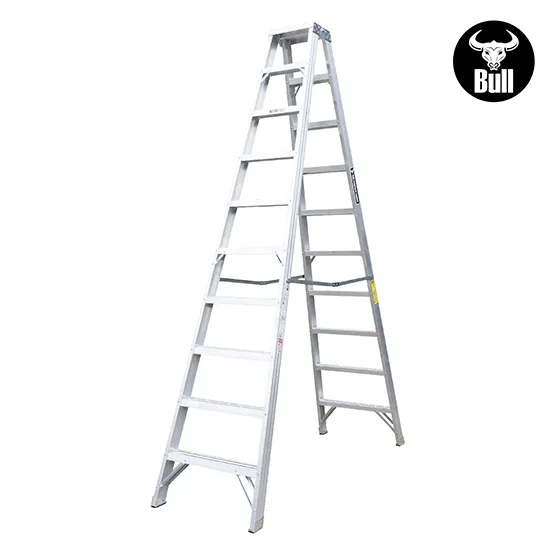 ESCALERA ALUMINIO TIJERA DOBLE ACCESO 10 PASOS 150KG 3.05m ATD150-10IA AMERICAN BULL