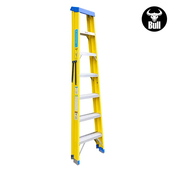 ESCALERA FIBRA SIMPLE ACCESO 7 PASOS 113KG 2.13m FTS113-7I AMERICAN BULL