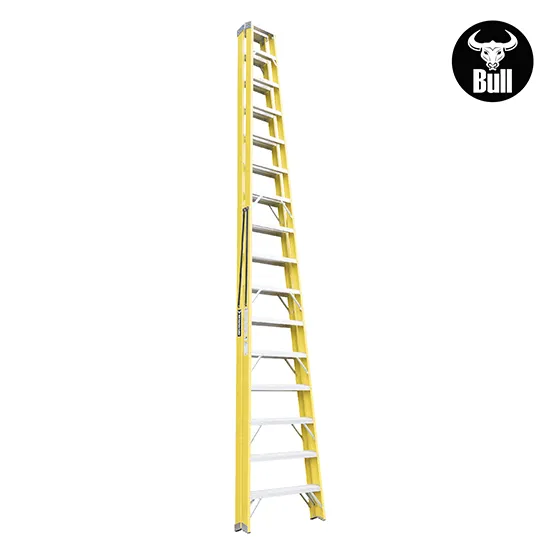 ESCALERA FIBRA TIJERA DOBLE ACCESO 16 PASOS 150KG 4.88m FTD150-16IA AMERICAN BULL