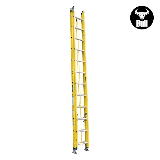 ESCALERA FIBRA TELESCOPICA 24 PASOS 102KG 6.59m FTT102-24II AMERICAN BULL