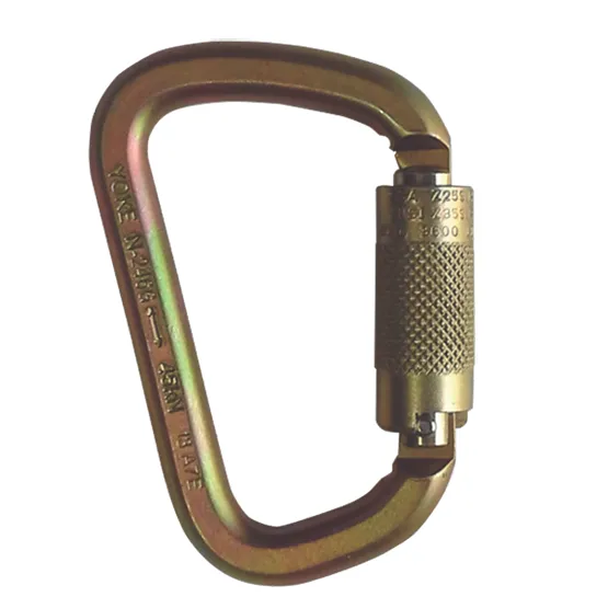 CARABINERO ACERO APERTURA 22mm DOBLE SEGURO ANSI N-246G 5000LBS(45KN) YOKE