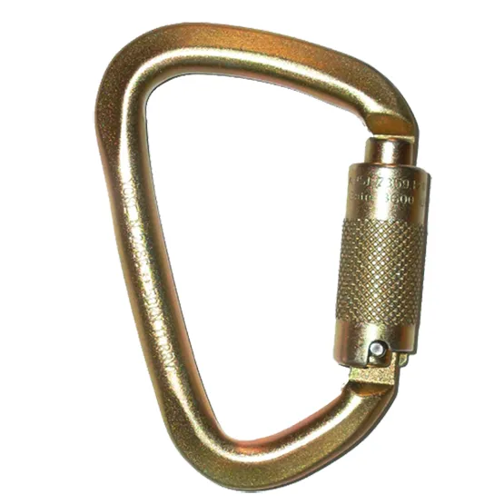 CARABINERO ACERO APERTURA 24mm TRIPLE SEGURO ANSI N-248G-TR 5000LBS(50KN) YOKE