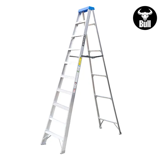 ESCALERA ALUMINIO TIJERA SIMPLE ACCESO 10 PASOS 136KG 3.05m ATS136-10IA AMERICAN BULL