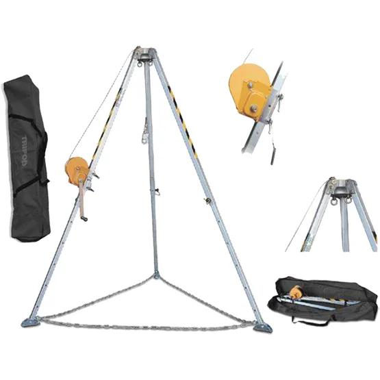 TRIPODE PARA ESPACIOS CONFINADOS (NO INCLUYE SISTEMA DE ASCENSO / DESCENSO) TECC HAUK