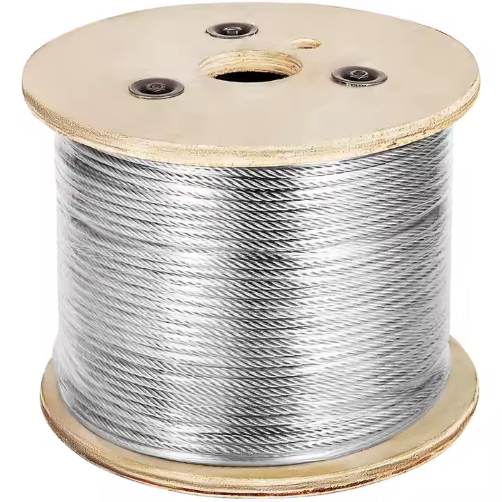 CABLE DE ACERO GALVANIZADO TIPO BOA A/A DE 1/4
