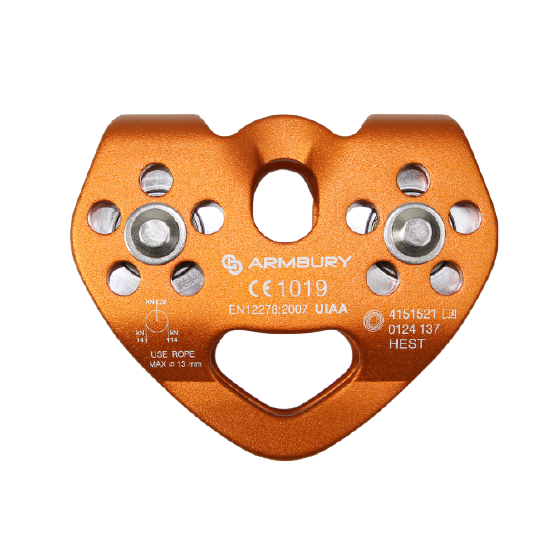 HEST MOBILE SIDE DOUBLE PULLEY ORANGE POLEA PARA TIROLESA NARANJA 4151521 ARMBURY