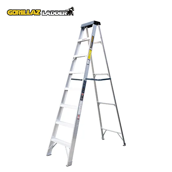 ALUMINIO ESCALERA TIJERA SIMPLE 2.44m GATS8-II GORILLAZ 102KG