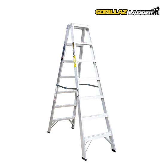 ALUMINIO ESCALERA TIJERA DOBLE 2.13m GATD7-II GORILLAZ 102KG