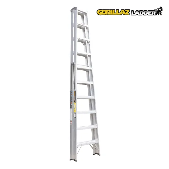 ALUMINIO ESCALERA TIJERA DOBLE 3.05m GATD10-II GORILLAZ 102KG