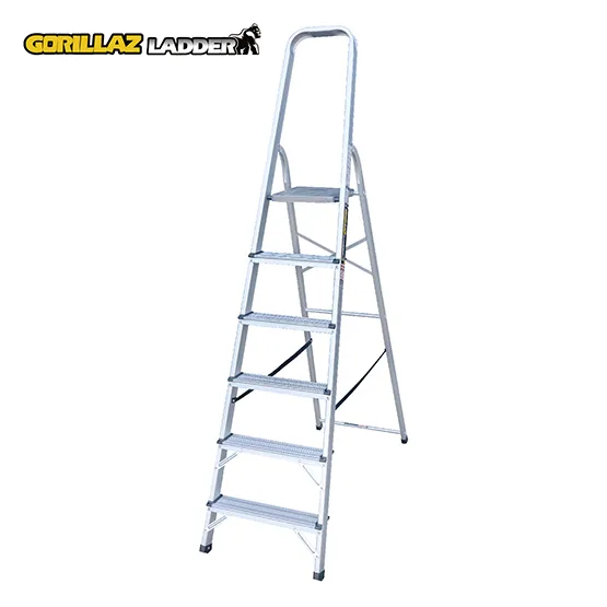 ALUMINIO ESCALERA BANQUETA 1.28m GAB6-IA GORILLAZ 150KG