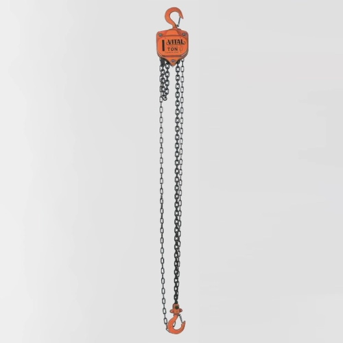 TECLE MANUAL 1T VL5 3mtsCARGA 6.3x19mm(1) G80 - 3mtsMANDO 4.8x22x18mm(2) VITAL